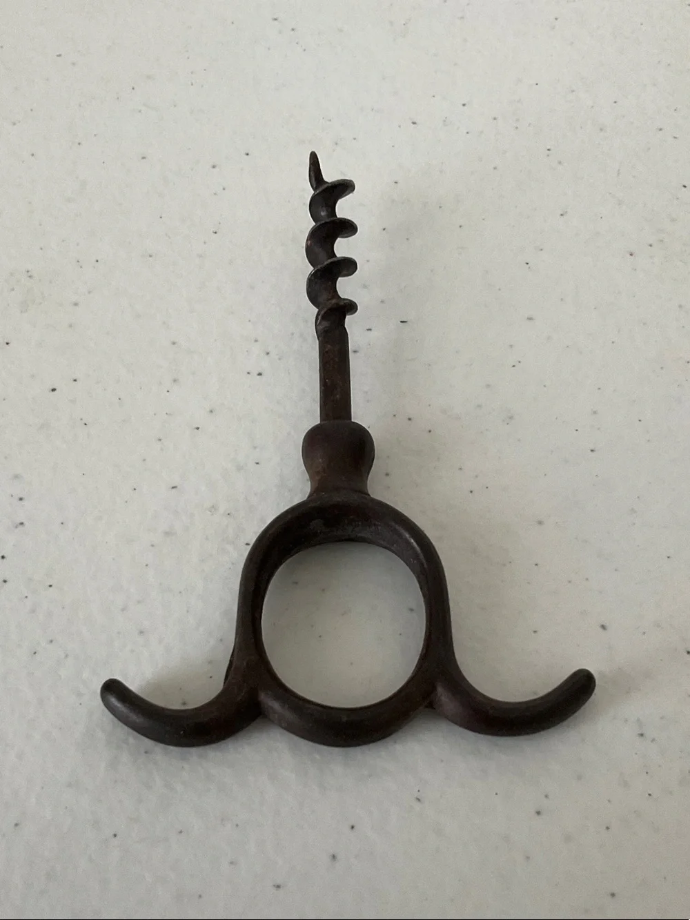 Antique Cast Iron Corkscrew 19th Century
